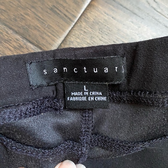 Sanctuary faux suede women’s leggings EUC size L - Picture 3 of 4